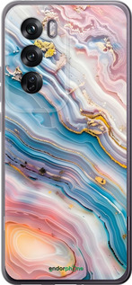 Силиконовый чехол Мрамор красивый для Oppo Reno12 Pro 5G - 6376u-3740 изображение 