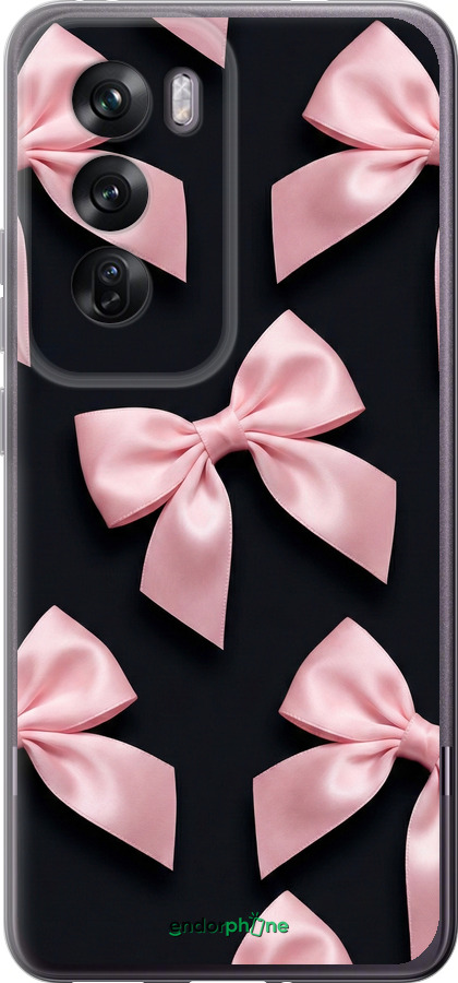 Силиконовый чехол Coquette Ribbons Dark Coquette для Oppo Reno12 Pro 5G - 6767u-3740 изображение 