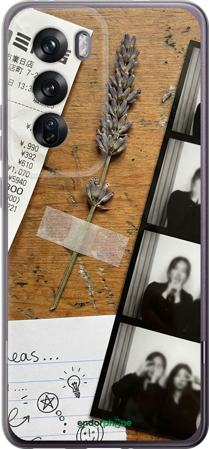 Силиконовый чехол Aesthetic Scrapbook Collage для Oppo Reno12 Pro 5G - 6773u-3740 изображение 