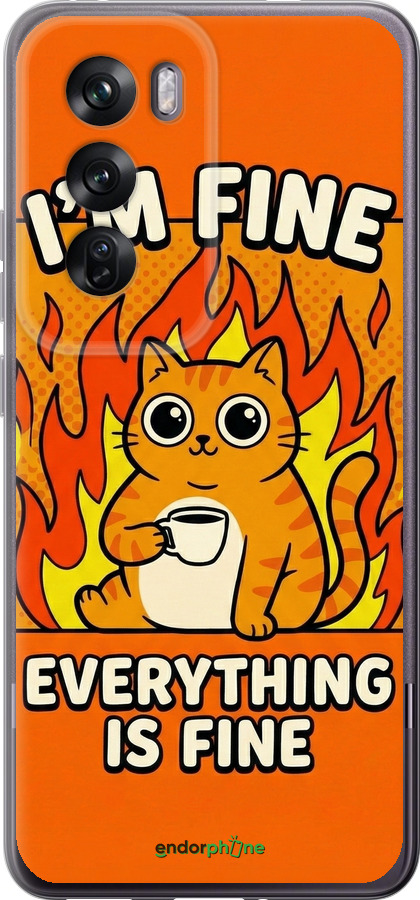 Силиконовый чехол Funny Cat для Oppo Reno12 Pro 5G - 6786u-3740 изображение 