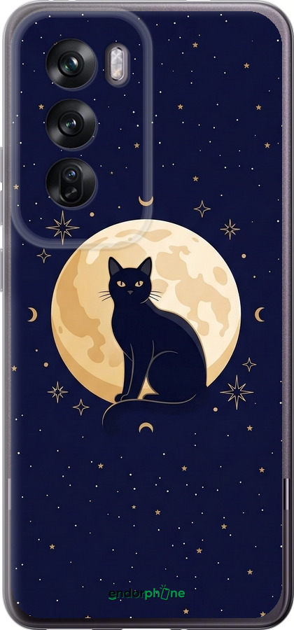 Силиконовый чехол Cute Cat Celestial/Witchy для Oppo Reno12 Pro 5G - 6787u-3740 изображение 