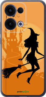 Силиконовый чехол Ведьма на метле для Oppo Reno13 5G - 1184u-3944 изображение 