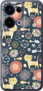 Силиконовый чехол Котята v4 для Oppo Reno13 5G - 1224u-3944 изображение 