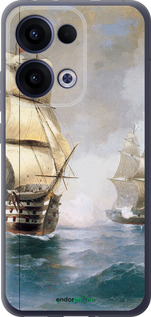 Силиконовый чехол Айвазовский. Корабли для Oppo Reno13 5G - 160u-3944 изображение 