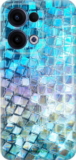 Силиконовый чехол Переливающаяся чешуя для Oppo Reno13 5G - 227u-3944 изображение 