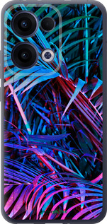 Силиконовый чехол Папоротник под ультрафиолетом для Oppo Reno13 5G - 4069u-3944 изображение 