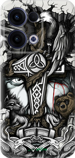 Силіконовий чехол Тату Вікінг для Oppo Reno13 5G - 4098u-3944 изображение 