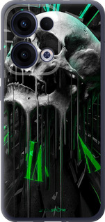 Силіконовий чехол Череп-годинник для Oppo Reno13 5G - 4100u-3944 изображение 