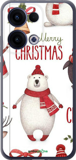Силиконовый чехол Merry Christmas для Oppo Reno13 5G - 4106u-3944 изображение 