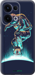 Силиконовый чехол Космонавт на скейтборде для Oppo Reno13 5G - 4145u-3944 изображение 