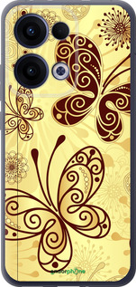 Силиконовый чехол Красивые бабочки для Oppo Reno13 5G - 4170u-3944 изображение 