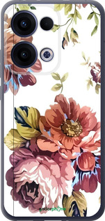 Силиконовый чехол Vintage flowers для Oppo Reno13 5G - 4333u-3944 изображение 