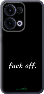 Силиконовый чехол Fuck off для Oppo Reno13 5G - 4731u-3944 изображение 