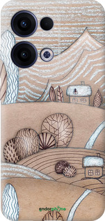 Силиконовый чехол Сказочные холмы для Oppo Reno13 5G - 4749u-3944 изображение 