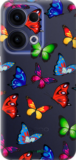 Силиконовый чехол Красочные мотыльки для Oppo Reno13 5G - 4761u-3944 изображение 