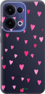 Силиконовый чехол Сердечки 2 для Oppo Reno13 5G - 4763u-3944 изображение 