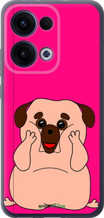 Силиконовый чехол Весёлый мопс для Oppo Reno13 5G - 4908u-3944 изображение 