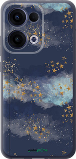 Силиконовый чехол Ночь золотые звезды для Oppo Reno13 5G - 5421u-3944 изображение 