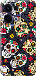 Силиконовый чехол Черепа для Oppo Reno13 5G - 5471u-3944 изображение 