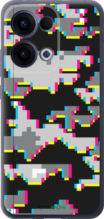 Силиконовый чехол Пиксельный камуфляж для Oppo Reno13 5G - 5481u-3944 изображение 