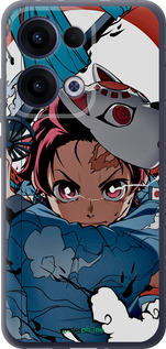 Силиконовый чехол Танджиро Камадо для Oppo Reno13 5G - 5574u-3944 изображение 