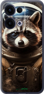Силиконовый чехол Raccoon austronaut для Oppo Reno13 5G - 5581u-3944 изображение 