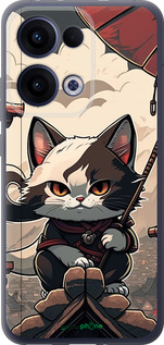 Силіконовий чехол Японія - кіт на даху для Oppo Reno13 5G - 5582u-3944 изображение 