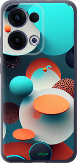 Силиконовый чехол Горошек абстракция для Oppo Reno13 5G - 5608u-3944 изображение 