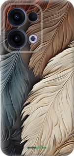 Силиконовый чехол Листья в стиле бохо для Oppo Reno13 5G - 5643u-3944 изображение 