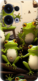 Силиконовый чехол Жабки для Oppo Reno13 5G - 5656u-3944 изображение 