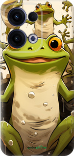 Силиконовый чехол Веселая жаба для Oppo Reno13 5G - 5658u-3944 изображение 