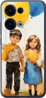 Силіконовий чехол Діти з кульками для Oppo Reno13 5G - 5659u-3944 изображение 