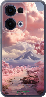 Силиконовый чехол Розовые облака для Oppo Reno13 5G - 5660u-3944 изображение 