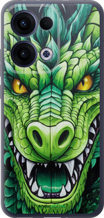 Силиконовый чехол 'Зелёный дракон' для Oppo Reno13 5G изображение 4