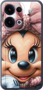 Силиконовый чехол Минни Маус с бантиком для Oppo Reno13 5G - 6055u-3944 изображение 