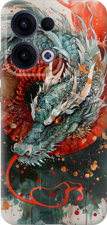 Силиконовый чехол Стихия огня для Oppo Reno13 5G - 6101u-3944 изображение 