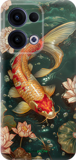 Силиконовый чехол Мелодия Лотоса для Oppo Reno13 5G - 6106u-3944 изображение 