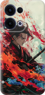 Силиконовый чехол Битва стихий для Oppo Reno13 5G - 6110u-3944 изображение 