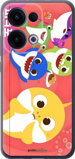 Силіконовий чехол Бейби Шаркс для Oppo Reno13 5G - 6305u-3944 изображение 