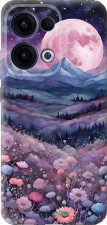 Силиконовый чехол Ночь луна арт для Oppo Reno13 5G - 6319u-3944 изображение 