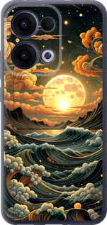 Силиконовый чехол Арт волны для Oppo Reno13 5G - 6332u-3944 изображение 