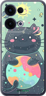 Силиконовый чехол Милый котик для Oppo Reno13 5G - 6364u-3944 изображение 