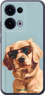 Силиконовый чехол Пес в очках для Oppo Reno13 5G - 6381u-3944 изображение 