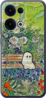 Силиконовый чехол Грустное привидение для Oppo Reno13 5G - 6403u-3944 изображение 