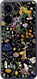 Силиконовый чехол С цветами для Oppo Reno13 5G - 6422u-3944 изображение 