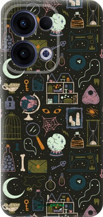 Силиконовый чехол Колдовской принт для Oppo Reno13 5G - 6425u-3944 изображение 