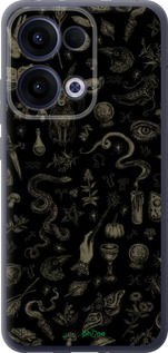 Силиконовый чехол Мистический коллаж с травами и магическими символами для Oppo Reno13 5G - 6428u-3944 изображение 