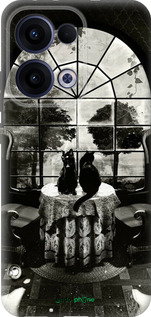 Силиконовый чехол Череп и коты для Oppo Reno13 5G - 6432u-3944 изображение 