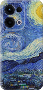 Силиконовый чехол «Звездная ночь» Винсента Ван Гога для Oppo Reno13 5G - 6433u-3944 изображение 