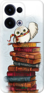 Силиконовый чехол Сова и книги для Oppo Reno13 5G - 6436u-3944 изображение 